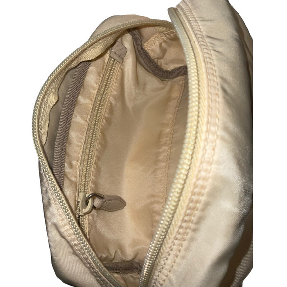 Prada Cosmetic Pouch Bag  Cream Nylon - Picture 12 of 15